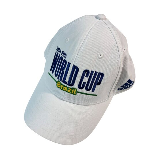 adidas 2014 FIFA World Cup Structured Flex Hat - White New S/M - Picture 3 of 7